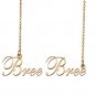 Custom Nameplate Necklace Personalized Jewelry Gifts for Women BreeBree