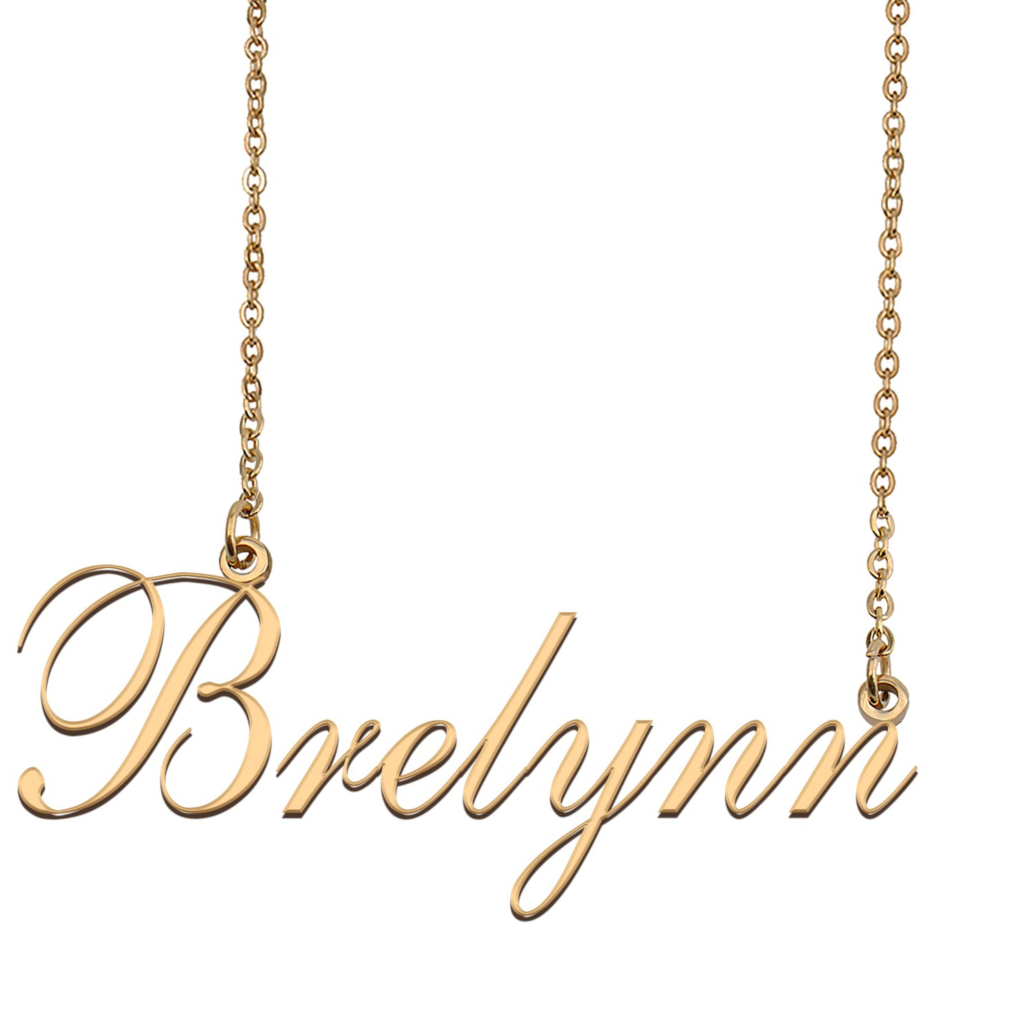 Custom Nameplate Necklace Personalized Jewelry Gifts for Women Brelynn