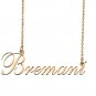 Custom Nameplate Necklace Personalized Jewelry Gifts for Women Bremani
