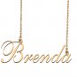 Custom Nameplate Necklace Personalized Jewelry Gifts for Women Brenda