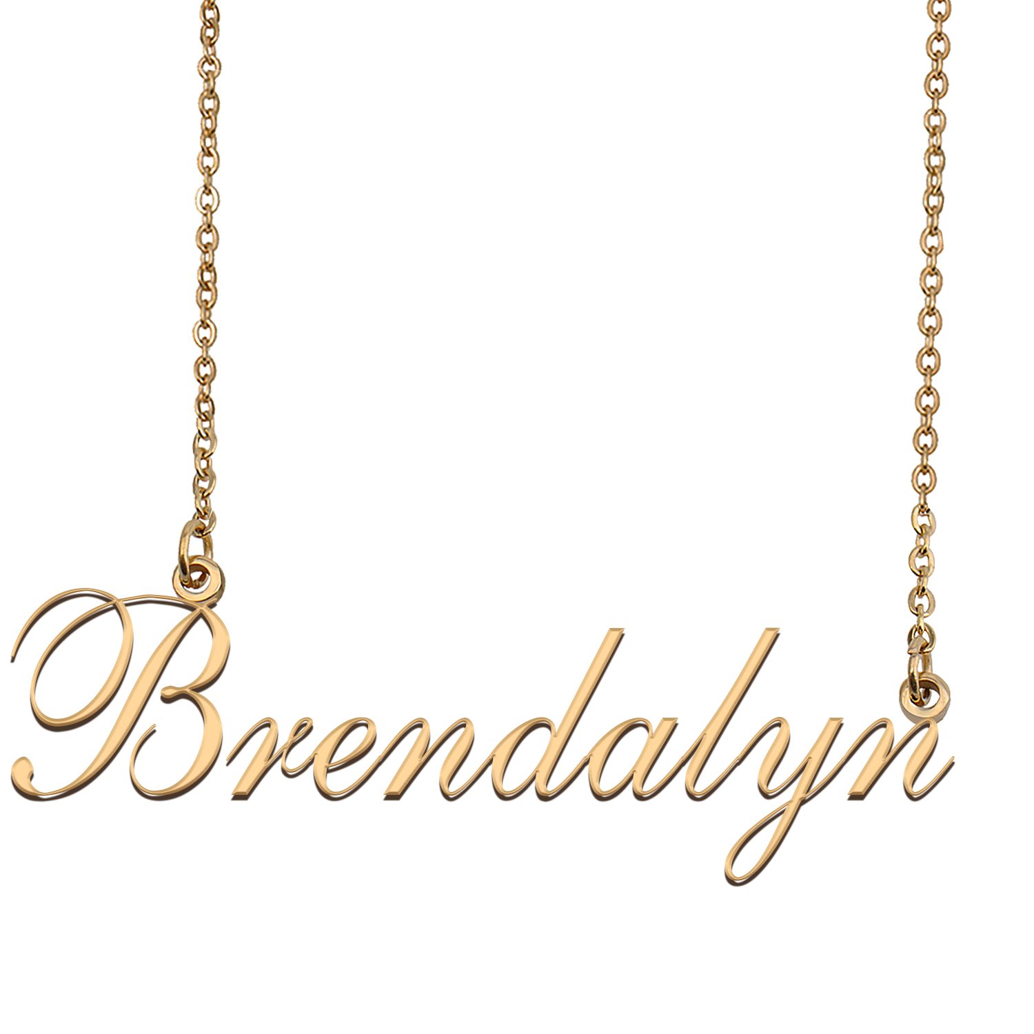 Custom Nameplate Necklace Personalized Jewelry Gifts for Women Brendalyn