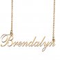 Custom Nameplate Necklace Personalized Jewelry Gifts for Women Brendalyn