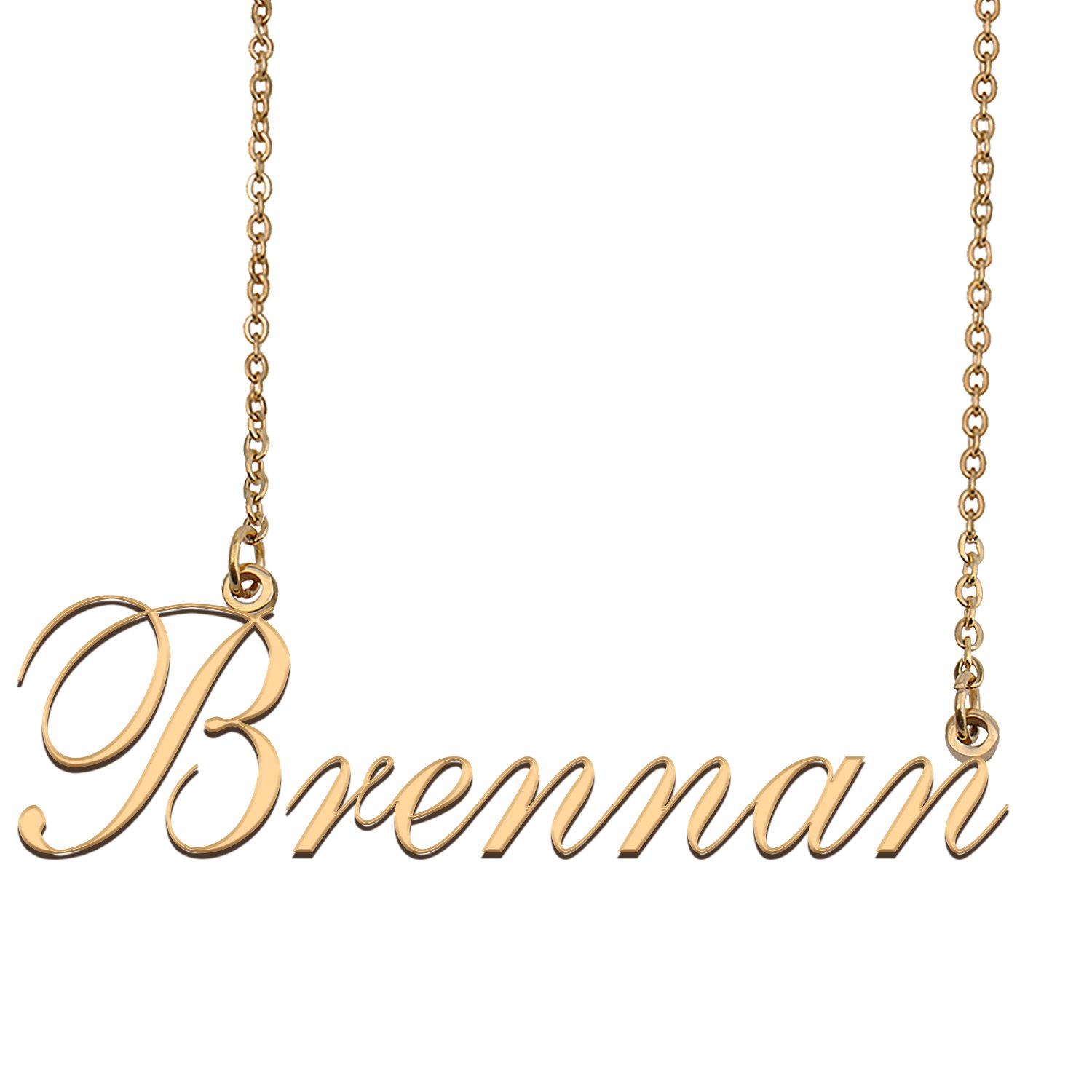 Custom Nameplate Necklace Personalized Jewelry Gifts for Women Brennan