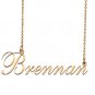 Custom Nameplate Necklace Personalized Jewelry Gifts for Women Brennan