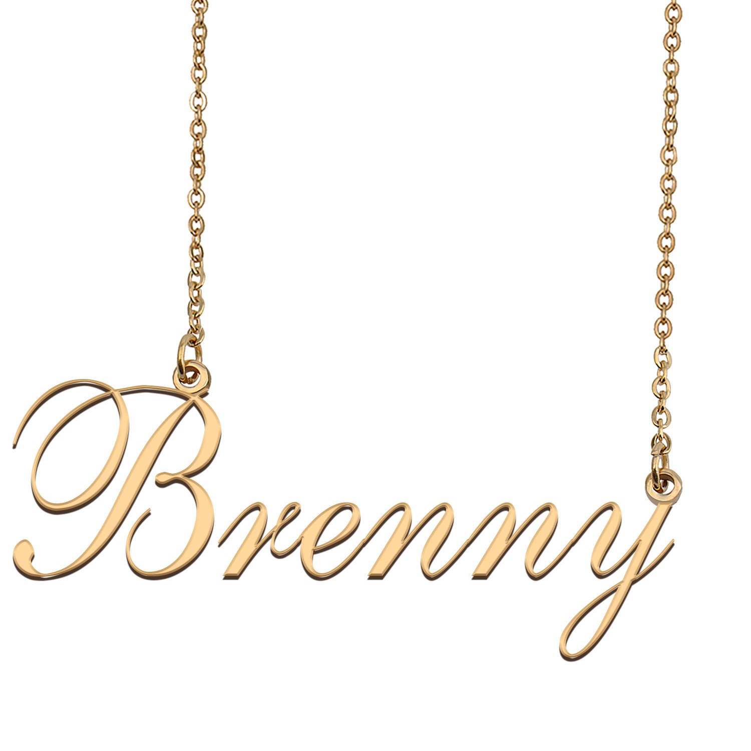 Custom Nameplate Necklace Personalized Jewelry Gifts for Women Brenny