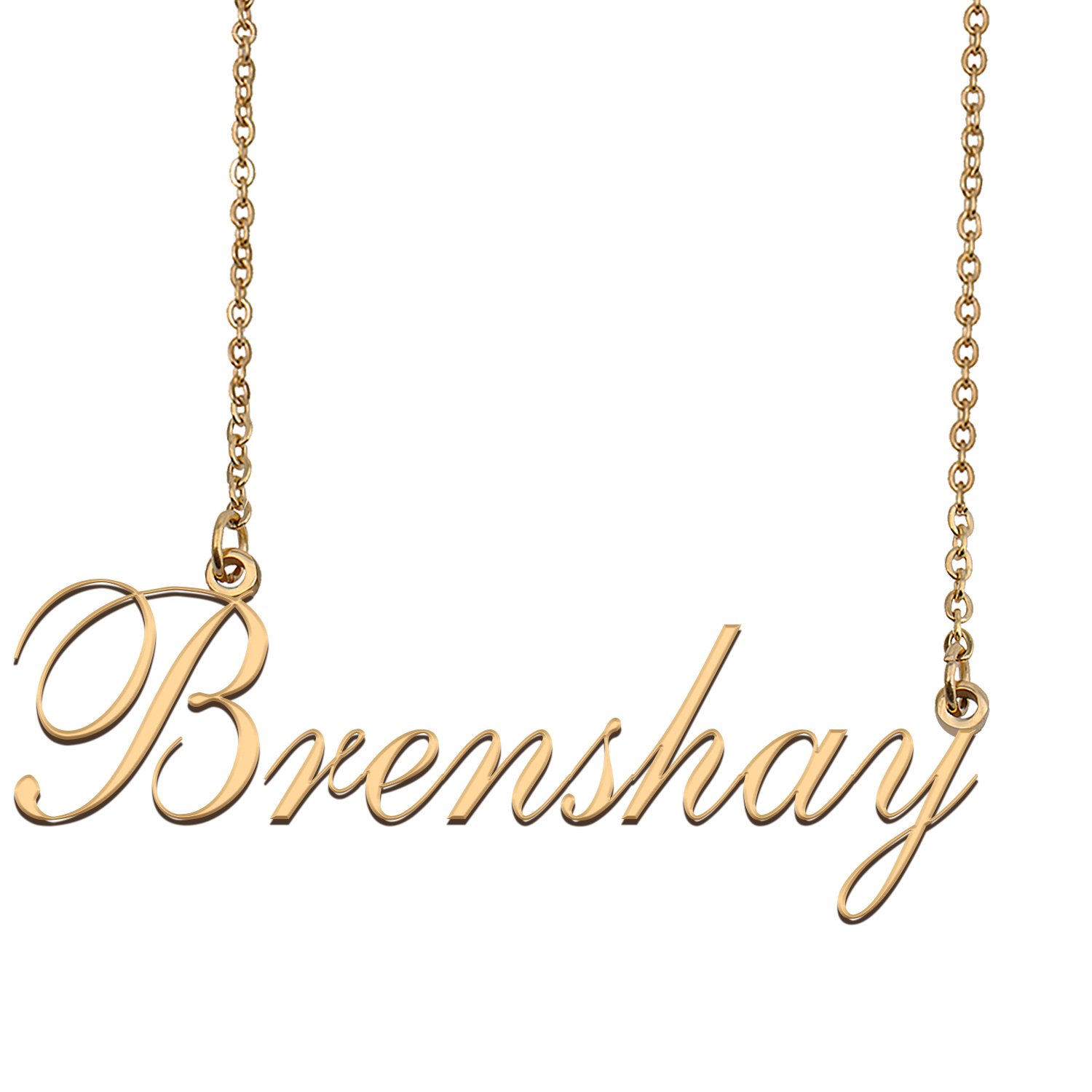 Custom Nameplate Necklace Personalized Jewelry Gifts for Women Brenshay