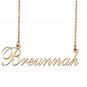 Custom Nameplate Necklace Personalized Jewelry Gifts for Women Breunnah