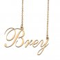 Custom Nameplate Necklace Personalized Jewelry Gifts for Women Brey