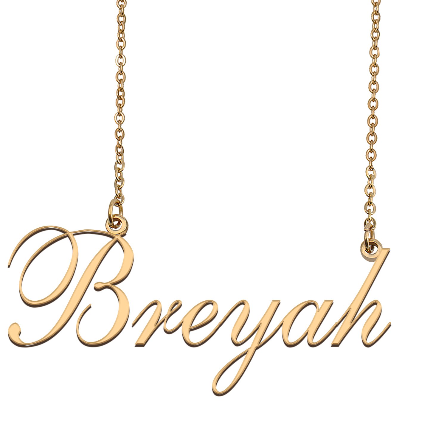 Custom Nameplate Necklace Personalized Jewelry Gifts for Women Breyah