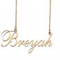 Custom Nameplate Necklace Personalized Jewelry Gifts for Women Breyah