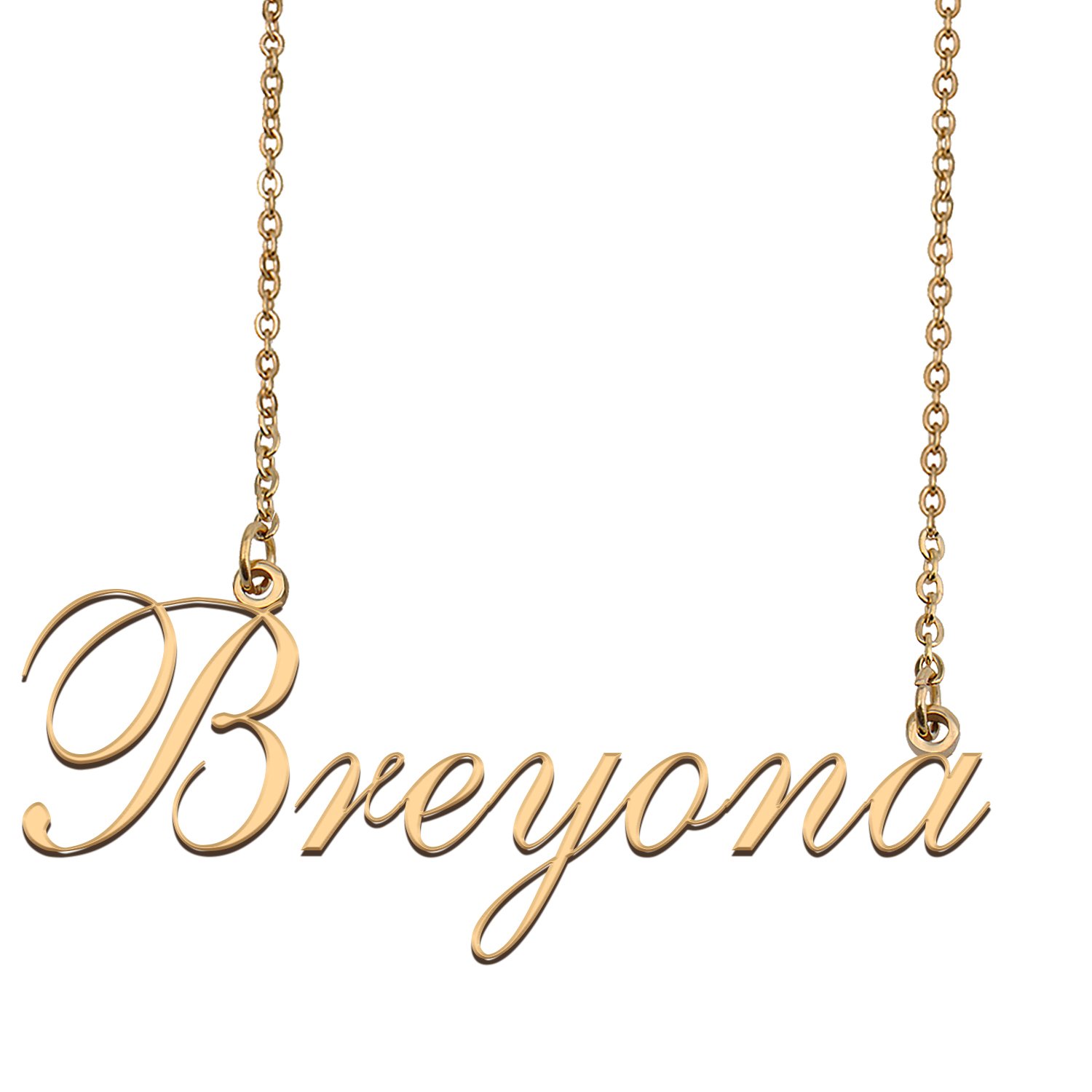 Custom Nameplate Necklace Personalized Jewelry Gifts for Women Breyona