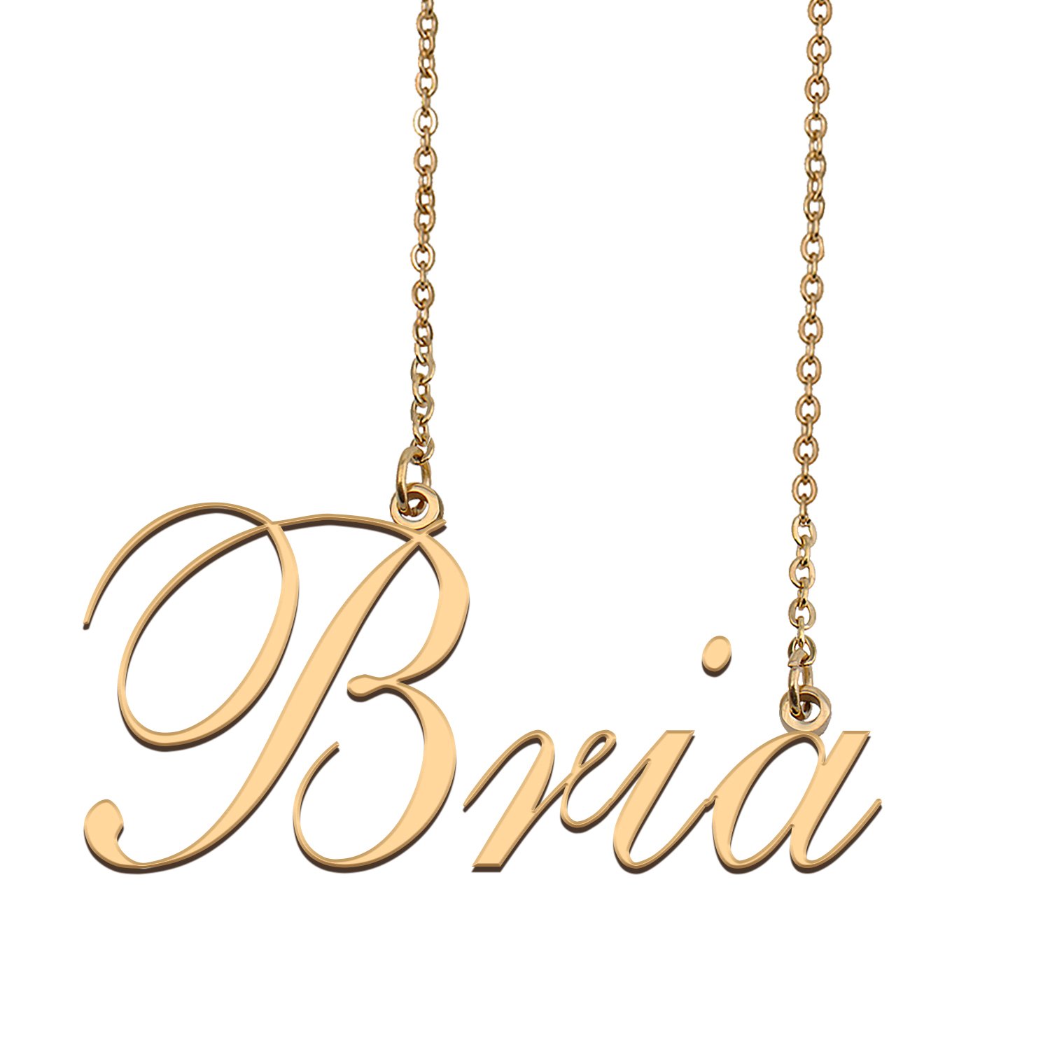 Custom Nameplate Necklace Personalized Jewelry Gifts for Women Bria