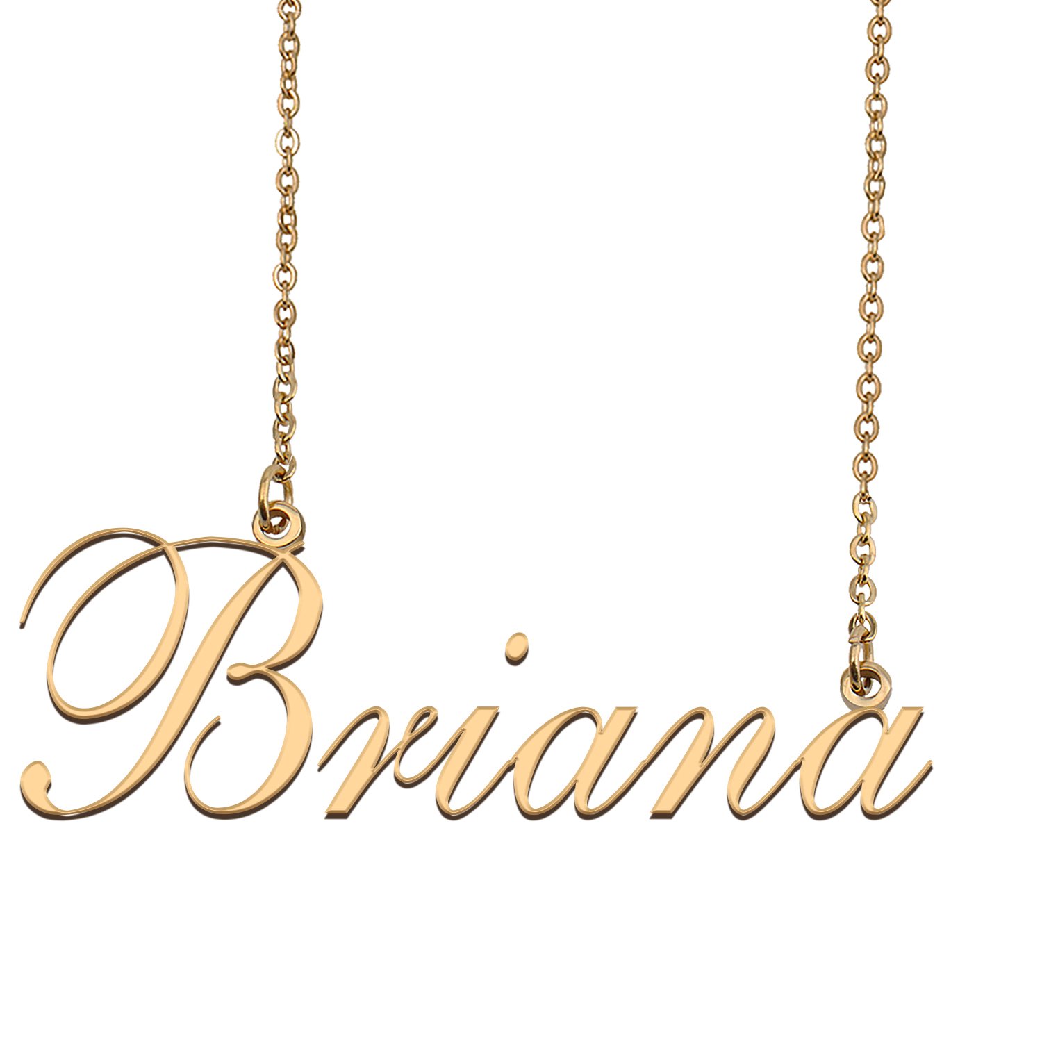 Custom Nameplate Necklace Personalized Jewelry Gifts For Women Briana