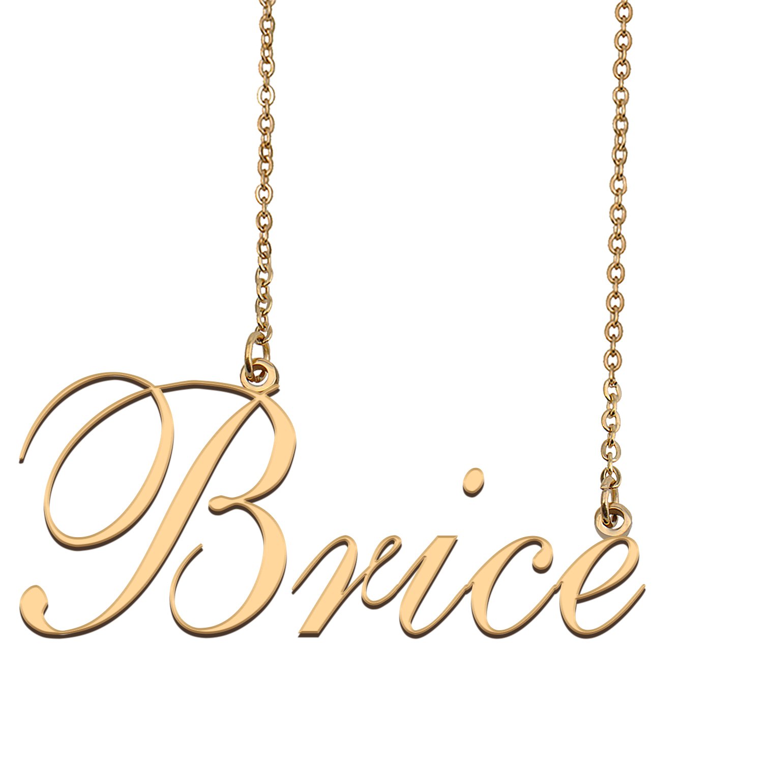 Custom Nameplate Necklace Personalized Jewelry Gifts for Women Brice