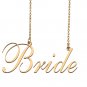 Custom Nameplate Necklace Personalized Jewelry Gifts for Women Bride