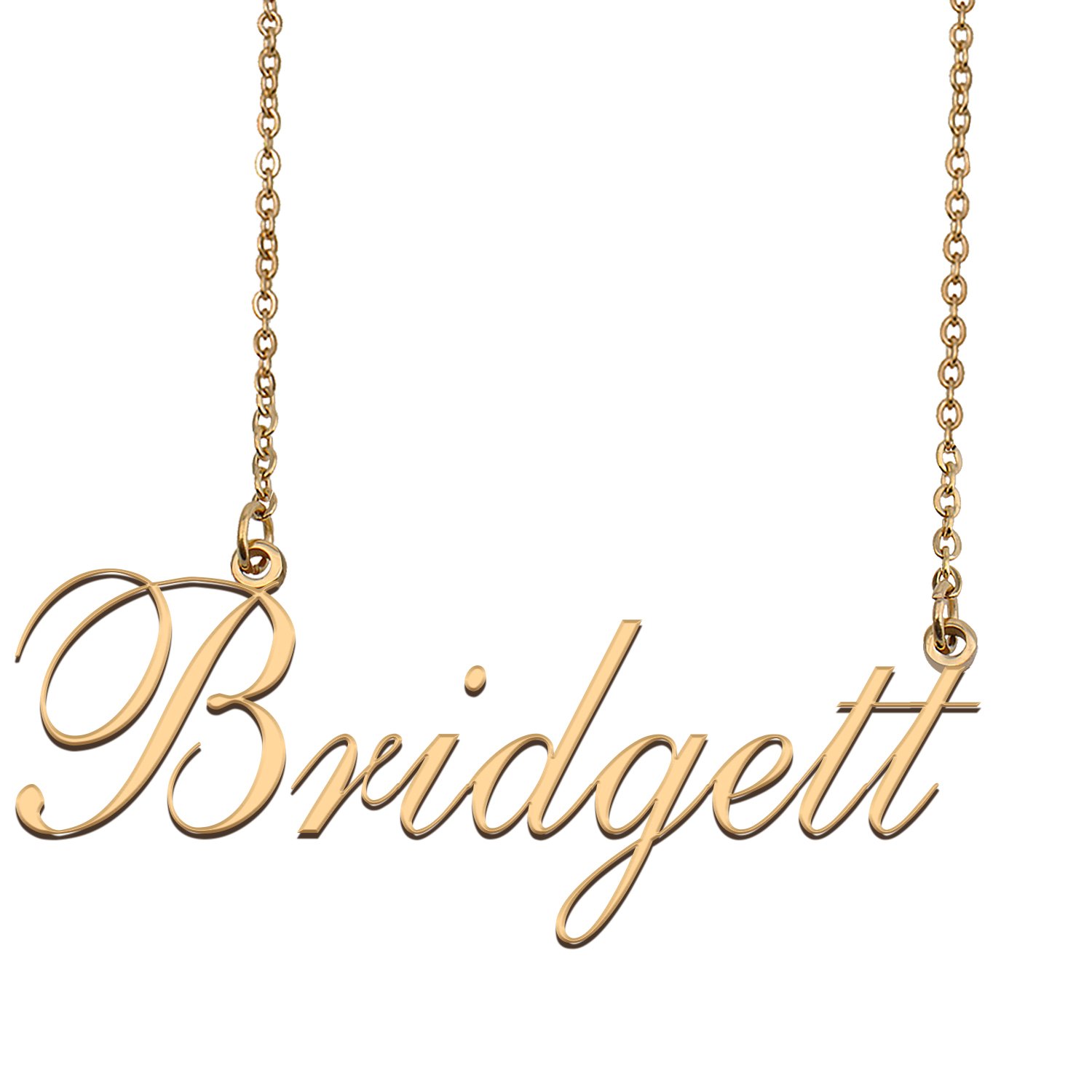 Custom Nameplate Necklace Personalized Jewelry Gifts for Women Bridgett