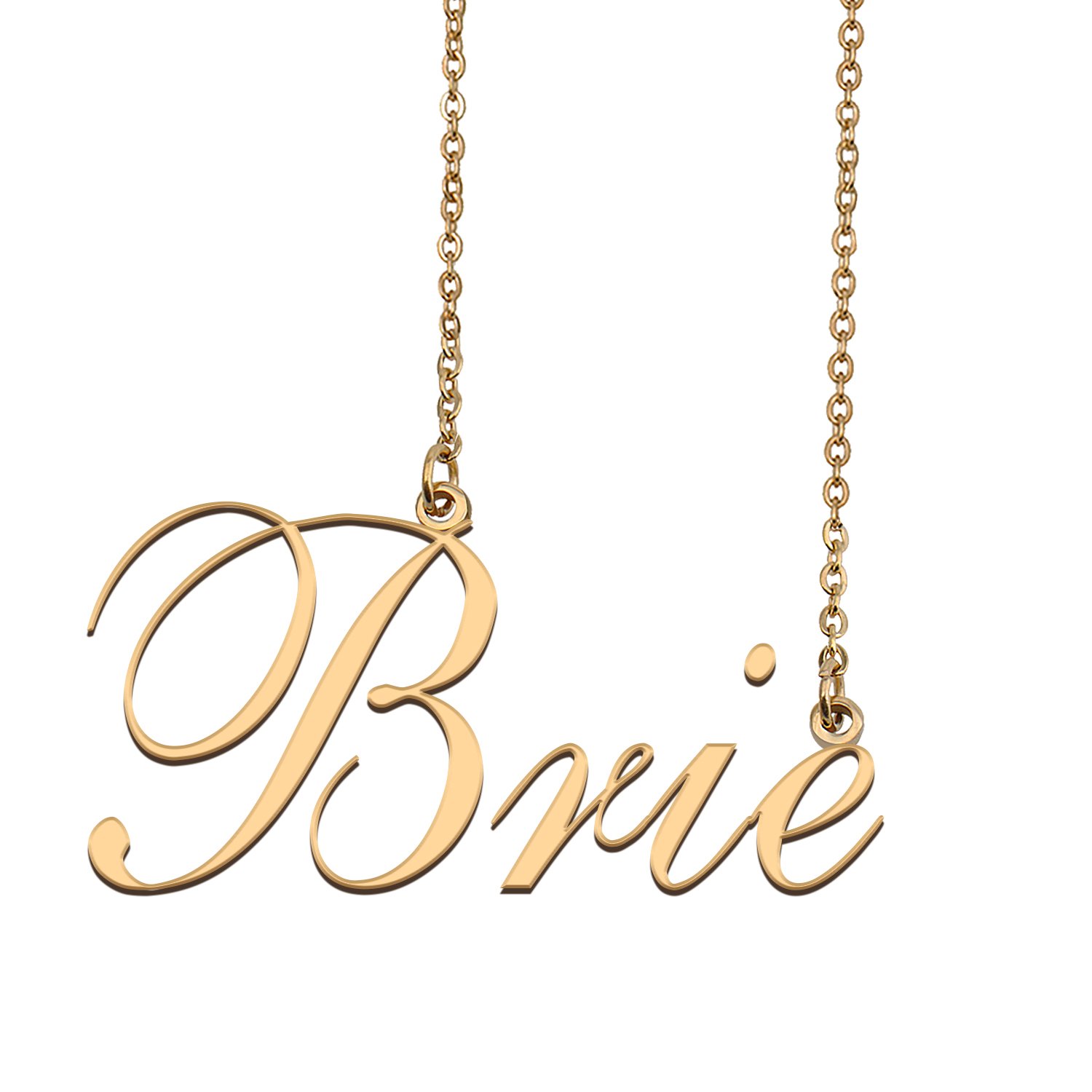 Custom Nameplate Necklace Personalized Jewelry Gifts for Women Brie
