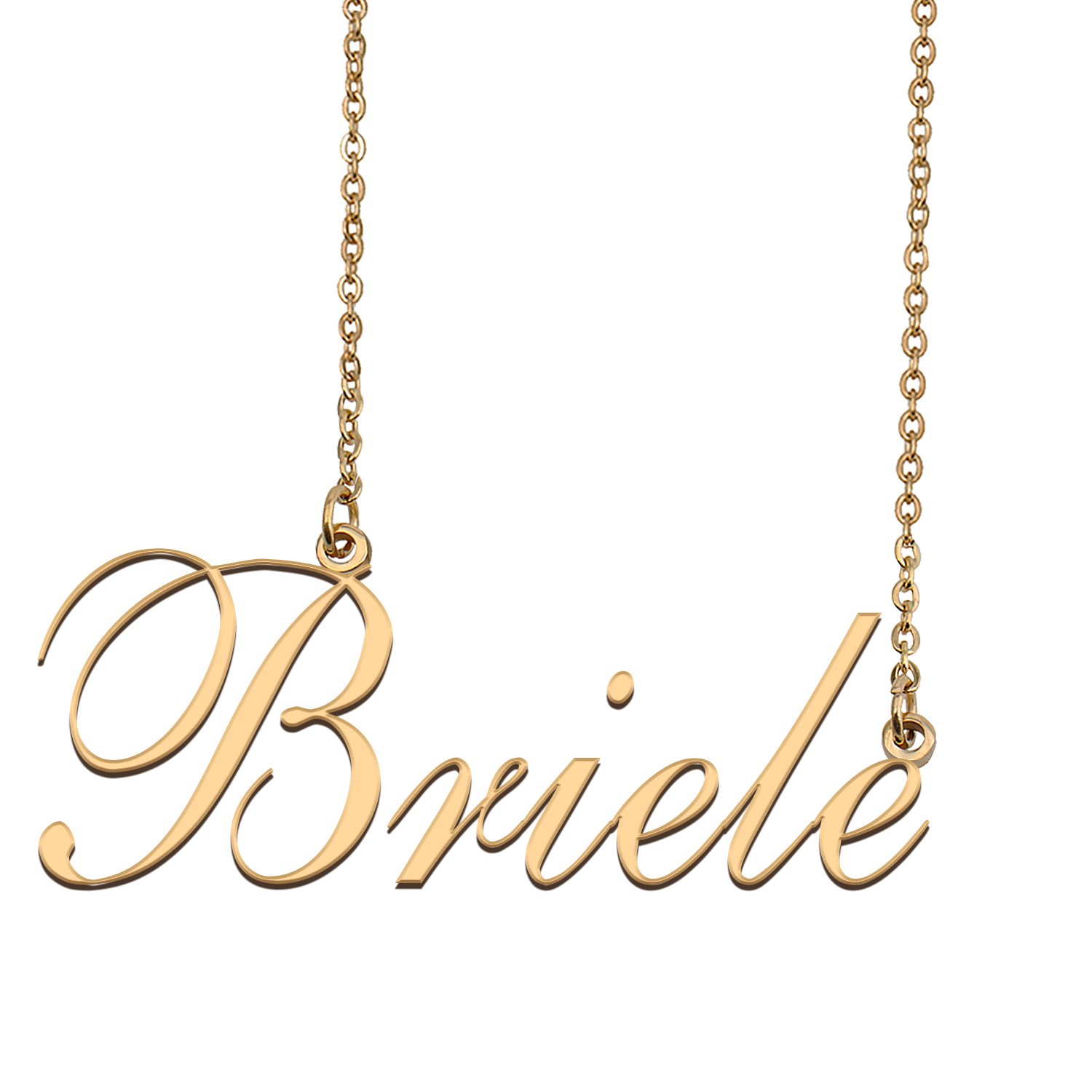Custom Nameplate Necklace Personalized Jewelry Gifts for Women Briele