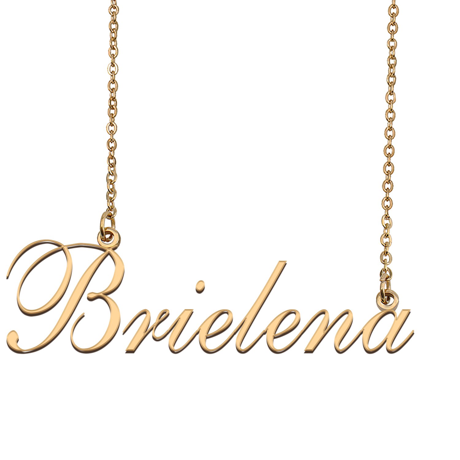 Custom Nameplate Necklace Personalized Jewelry Gifts for Women Brielena