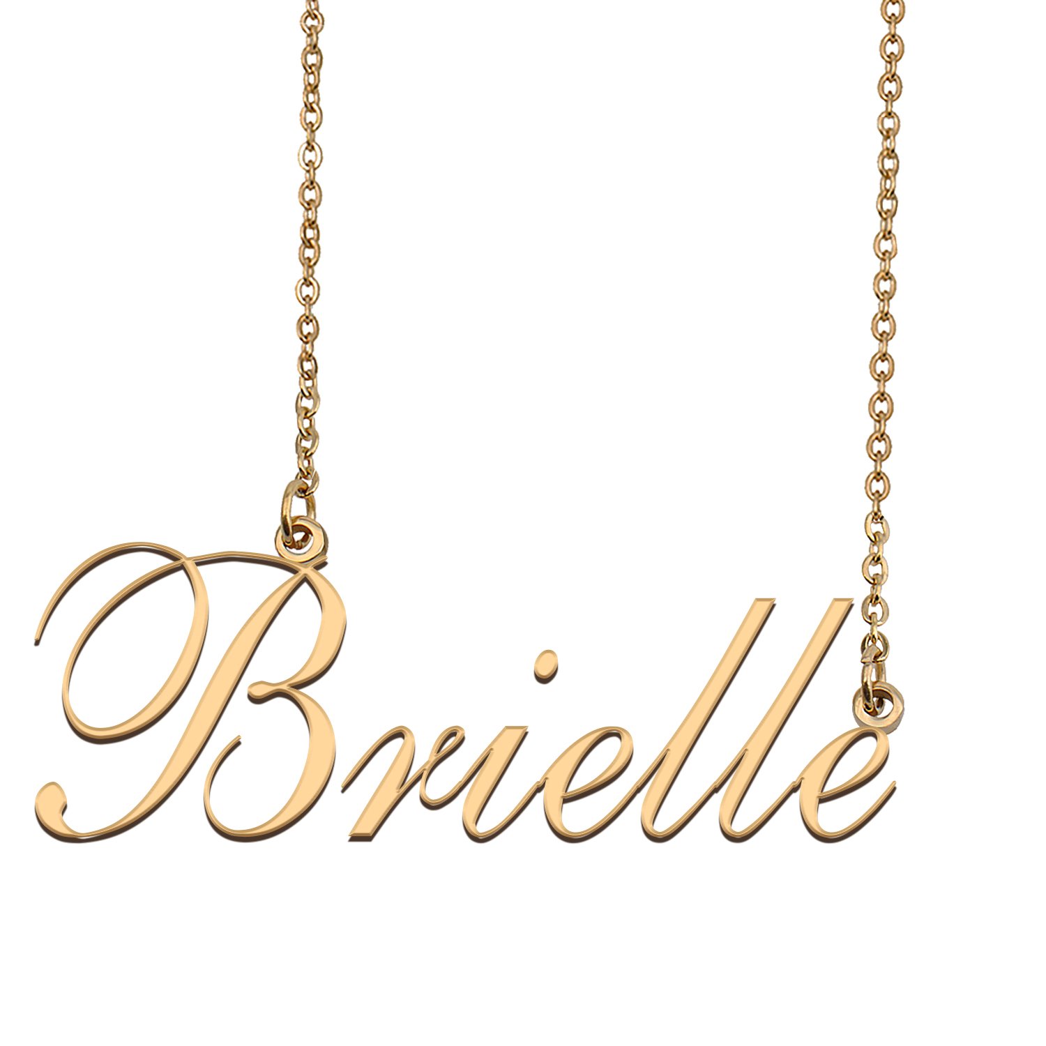 Custom Nameplate Necklace Personalized Jewelry Gifts for Women Brielle
