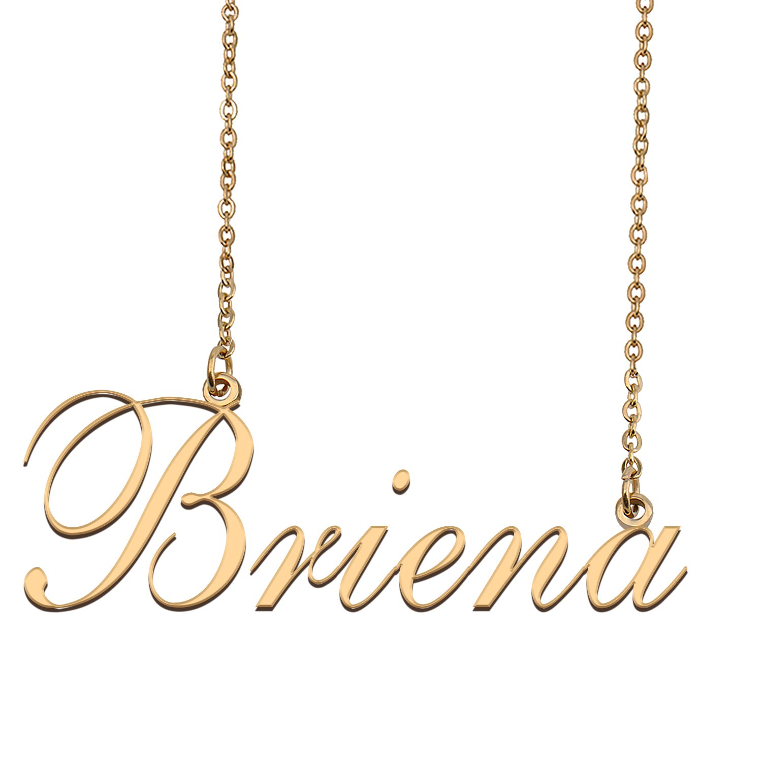 Custom Nameplate Necklace Personalized Jewelry Gifts for Women Briena