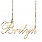 Custom Nameplate Necklace Personalized Jewelry Gifts for Women Brilyn