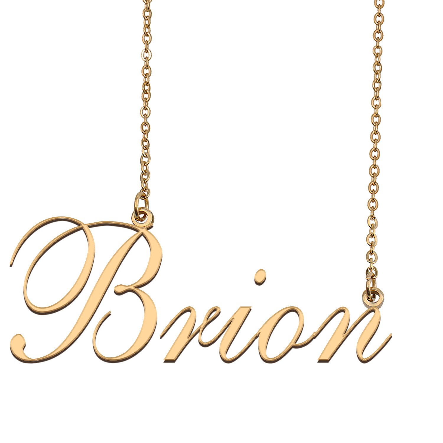 Custom Nameplate Necklace Personalized Jewelry Gifts for Women Brion