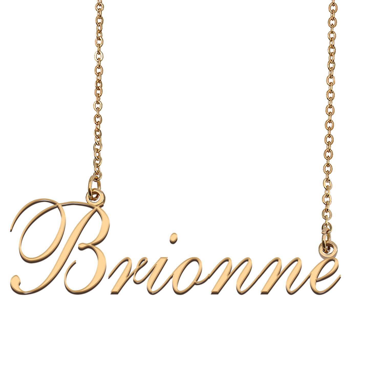 Custom Nameplate Necklace Personalized Jewelry Gifts for Women Brionne