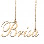 Custom Nameplate Necklace Personalized Jewelry Gifts for Women Brisa