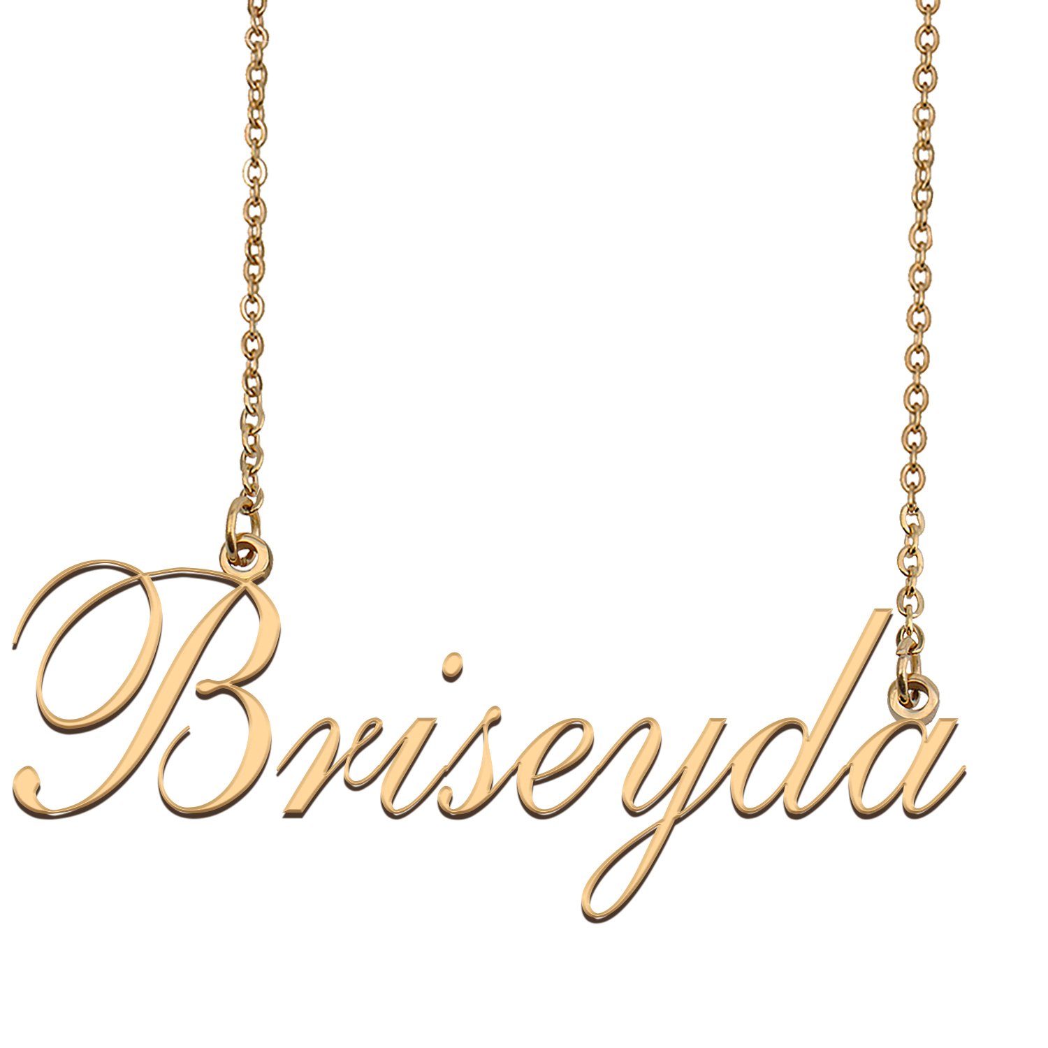 Custom Nameplate Necklace Personalized Jewelry Gifts for Women Briseyda