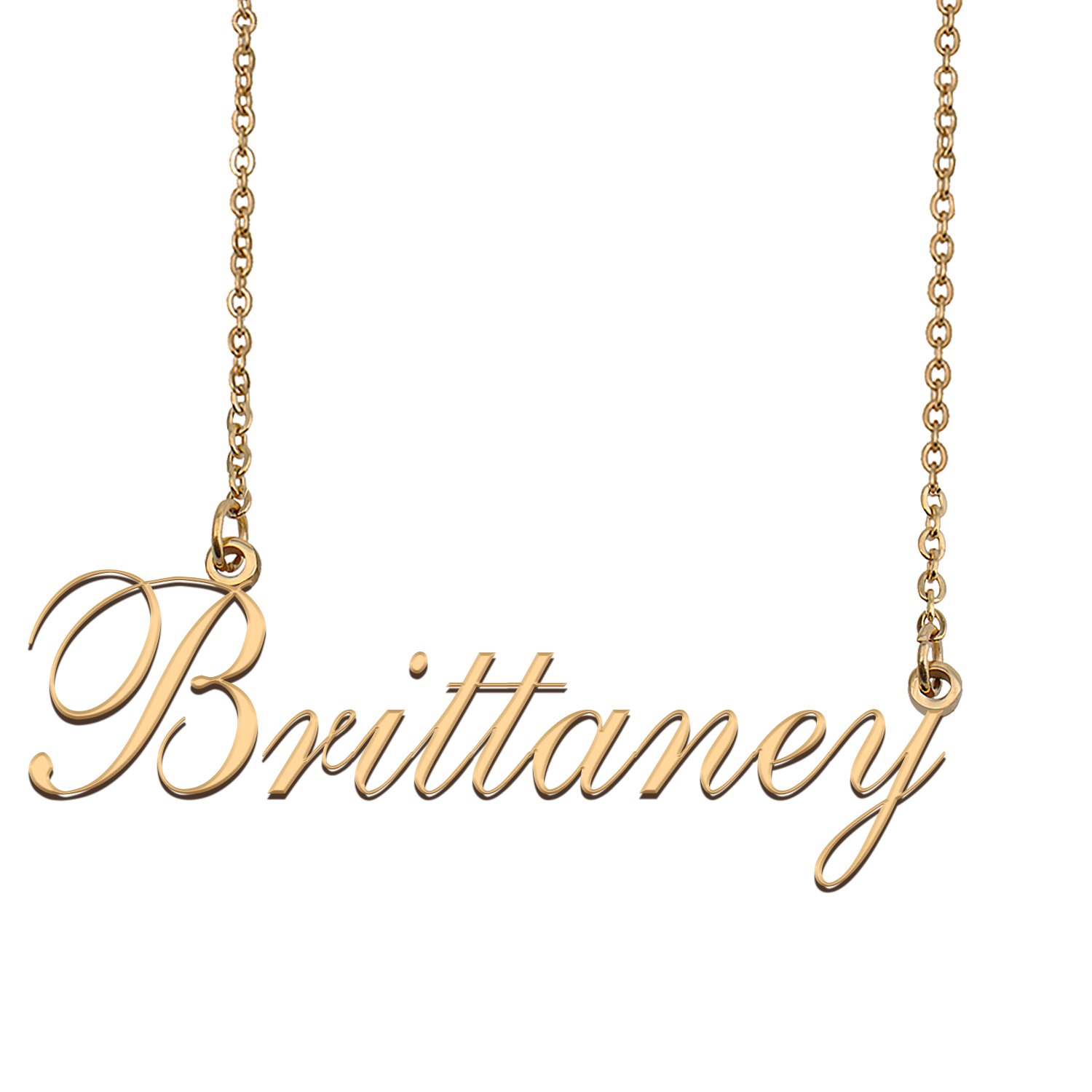 Custom Nameplate Necklace Personalized Jewelry Gifts for Women Brittaney