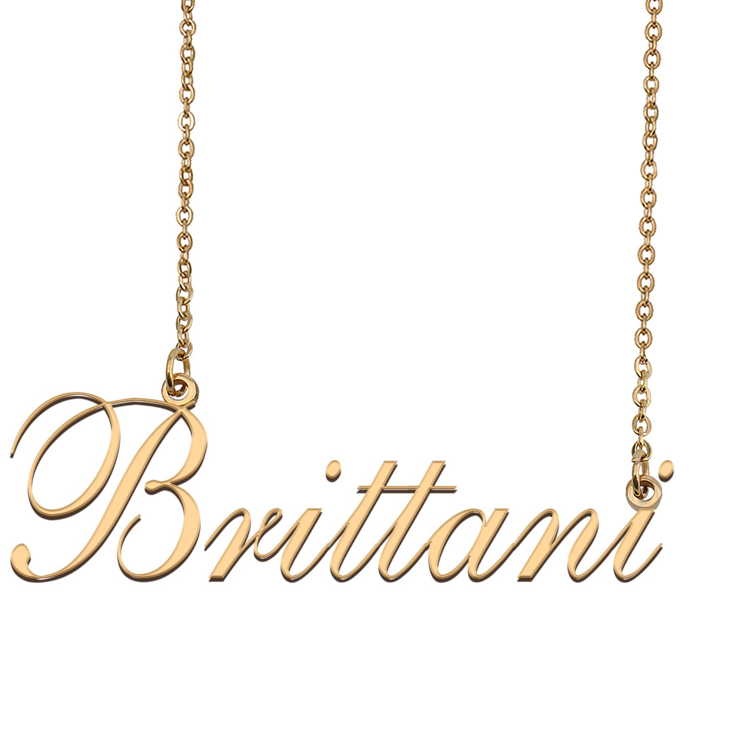 Custom Nameplate Necklace Personalized Jewelry Gifts for Women Brittani