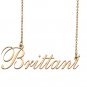 Custom Nameplate Necklace Personalized Jewelry Gifts for Women Brittani