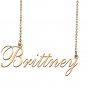 Custom Nameplate Necklace Personalized Jewelry Gifts for Women Brittney