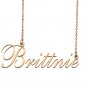 Custom Nameplate Necklace Personalized Jewelry Gifts for Women Brittnie