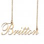 Custom Nameplate Necklace Personalized Jewelry Gifts for Women Britton