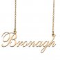Custom Nameplate Necklace Personalized Jewelry Gifts for Women Bronagh