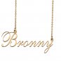 Custom Nameplate Necklace Personalized Jewelry Gifts for Women Bronny