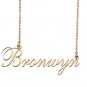 Custom Nameplate Necklace Personalized Jewelry Gifts for Women Bronwyn