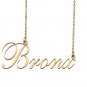 Custom Nameplate Necklace Personalized Jewelry Gifts for Women Bronx