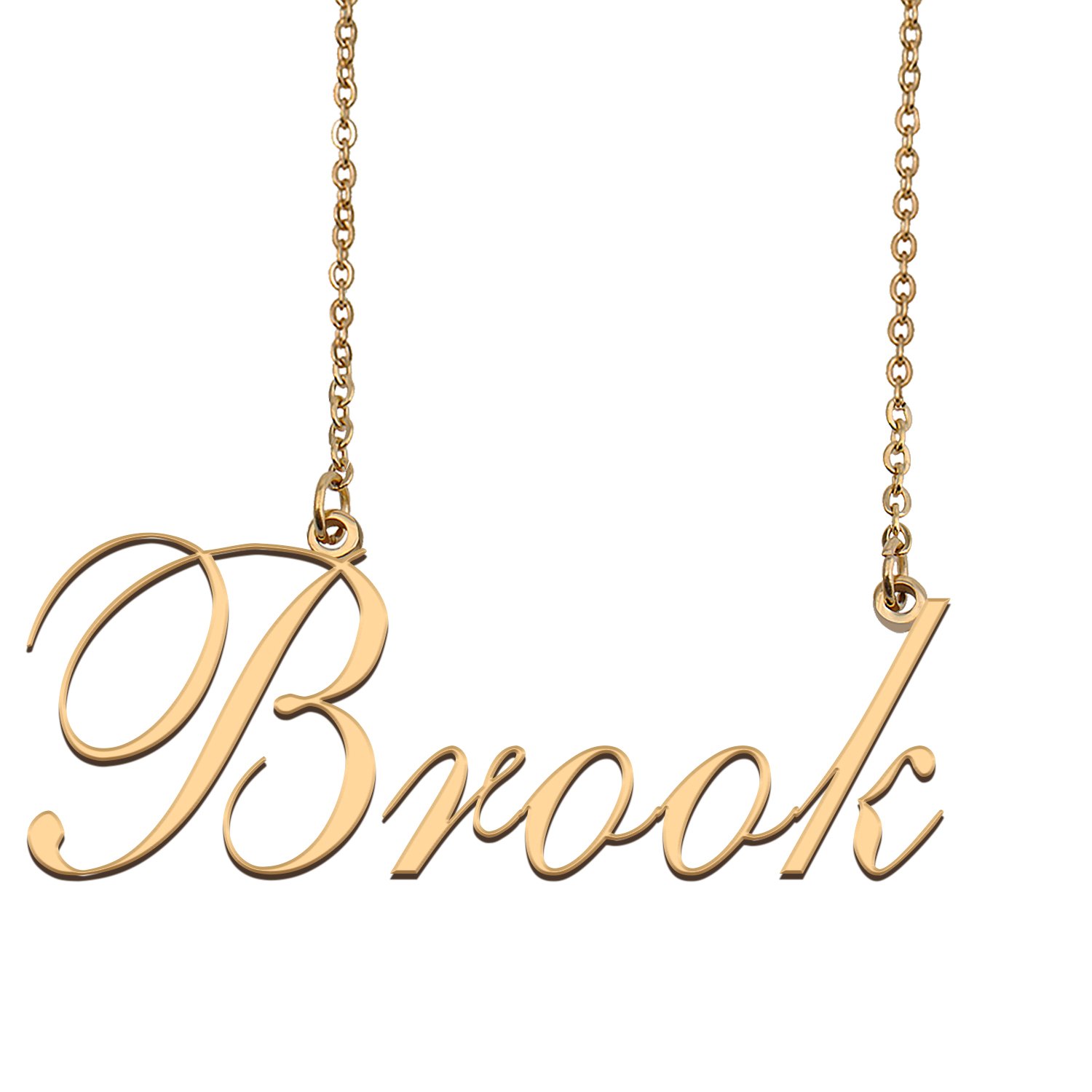 Custom Nameplate Necklace Personalized Jewelry Gifts for Women Brook