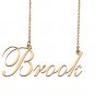 Custom Nameplate Necklace Personalized Jewelry Gifts for Women Brook