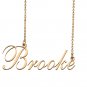 Custom Nameplate Necklace Personalized Jewelry Gifts for Women Brooke