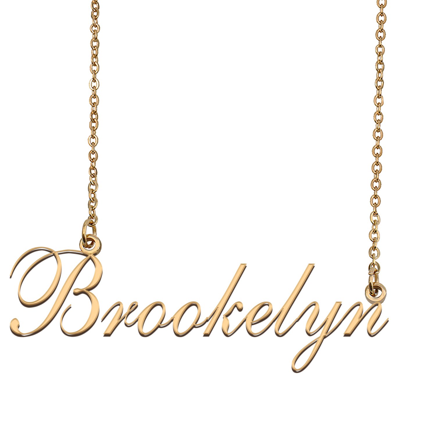 Custom Nameplate Necklace Personalized Jewelry Gifts for Women Brookelyn