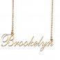 Custom Nameplate Necklace Personalized Jewelry Gifts for Women Brookelyn