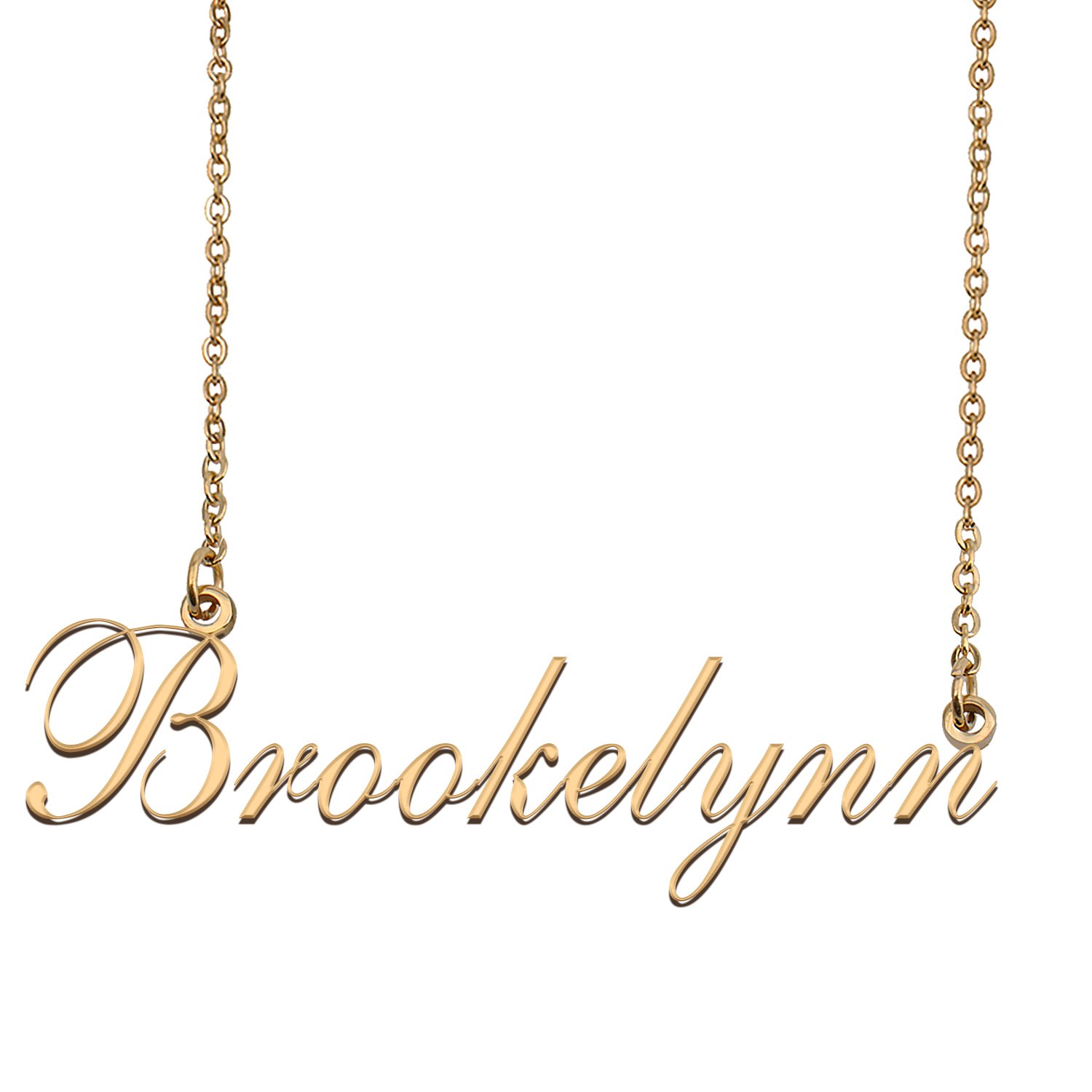 Custom Nameplate Necklace Personalized Jewelry Gifts for Women Brookelynn