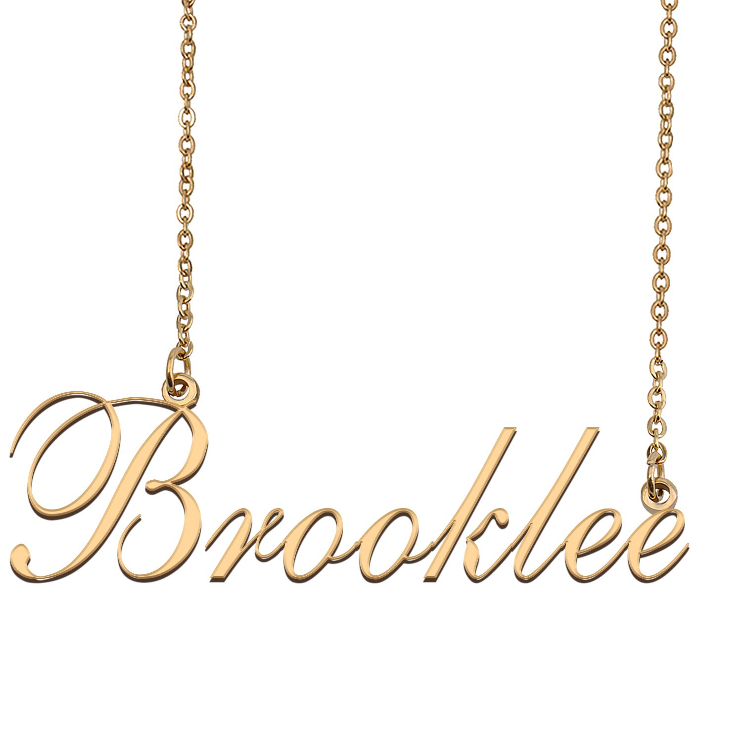 Custom Nameplate Necklace Personalized Jewelry Gifts for Women Brooklee