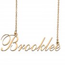 Custom Nameplate Necklace Personalized Jewelry Gifts for Women Brooklee