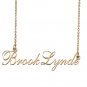 Custom Nameplate Necklace Personalized Jewelry Gifts for Women BrookLynde