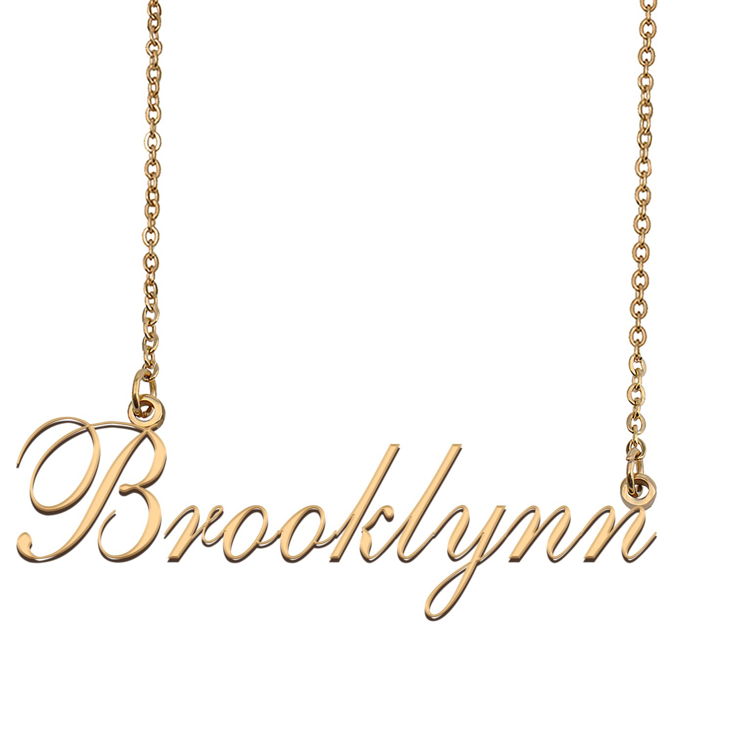 Custom Nameplate Necklace Personalized Jewelry Gifts for Women Brooklynn